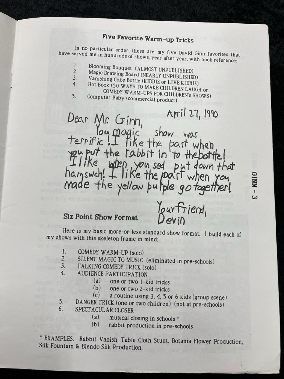 Kidshow List of Lists - David Ginn