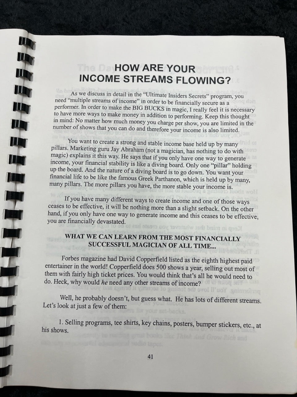 Maximum Profits & Shows with Minimum Time & Effort - David Dee