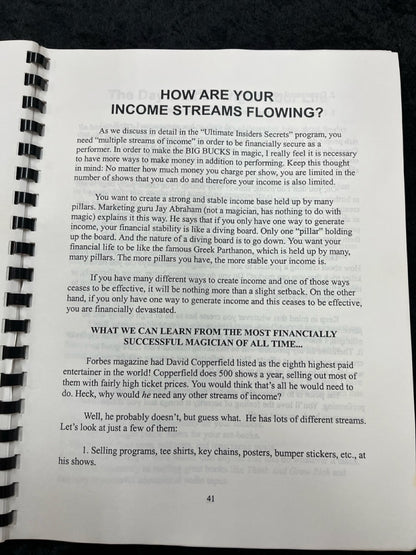 Maximum Profits & Shows with Minimum Time & Effort - David Dee