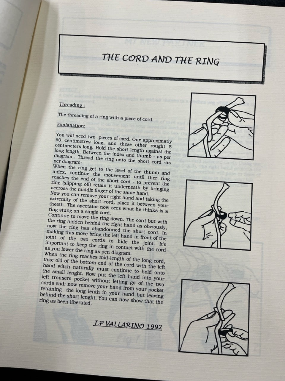 J.P. Vallarino: Close-Up Man - SIGNED