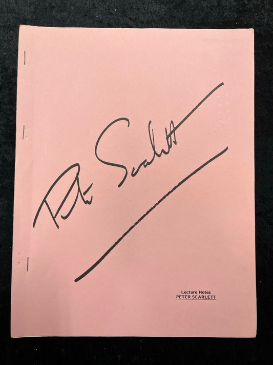Peter Scarlett Lecture Notes