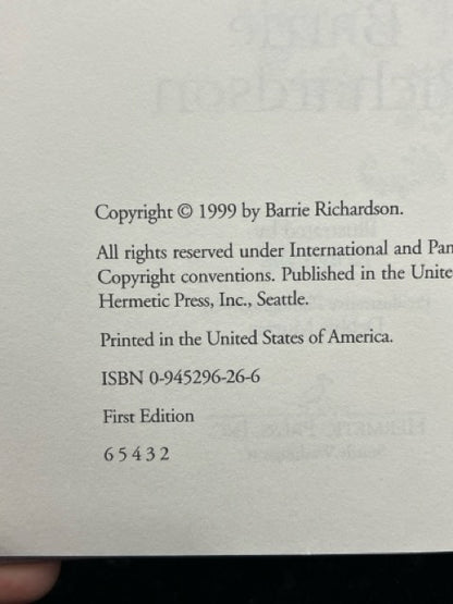 Theater of the Mind - Barrie Richardson (no dust jacket)