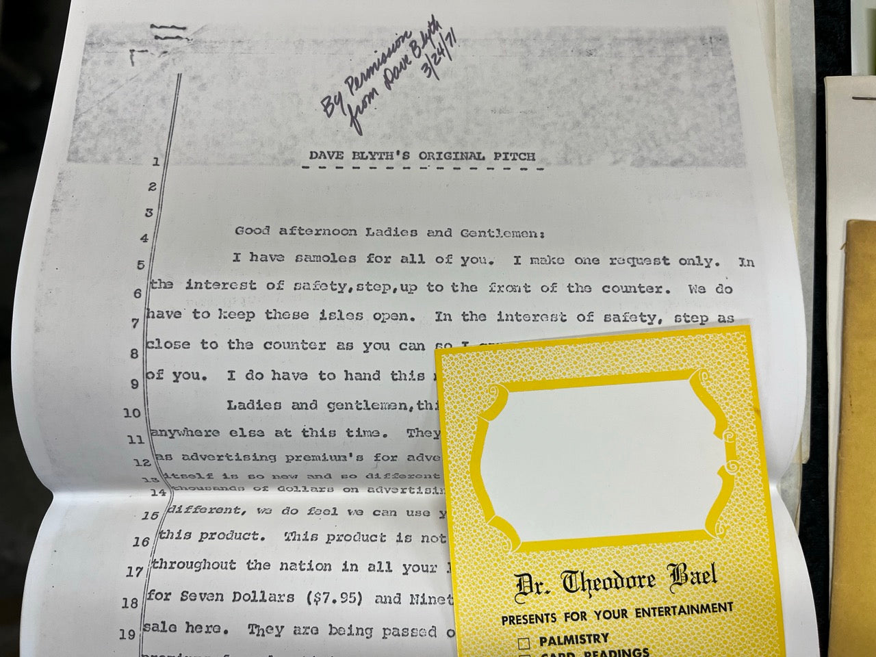 Pitch Packet (16 Various Pieces) - Various Authors