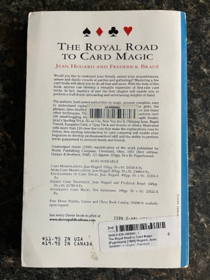 The Royal Road To Card Magic - Jean Hugard & Frederick Braue (Dover edition)