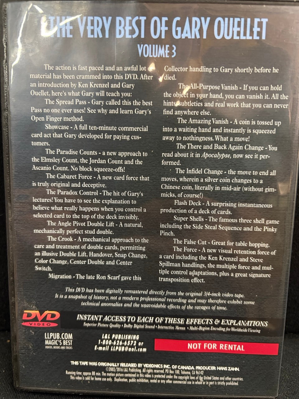 The Very Best of Gary Ouellet, Vols. 1,3 (DVDs)