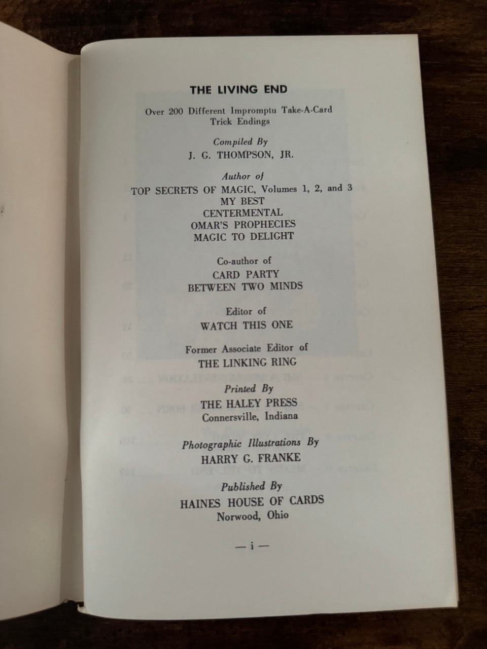 The Living End - J.G. Thompson Jr.