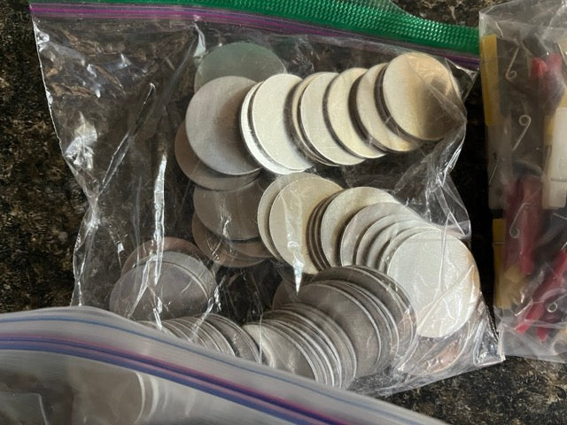Random Rings & Clips & Coin Blanks (for magic routines) (SM 12)