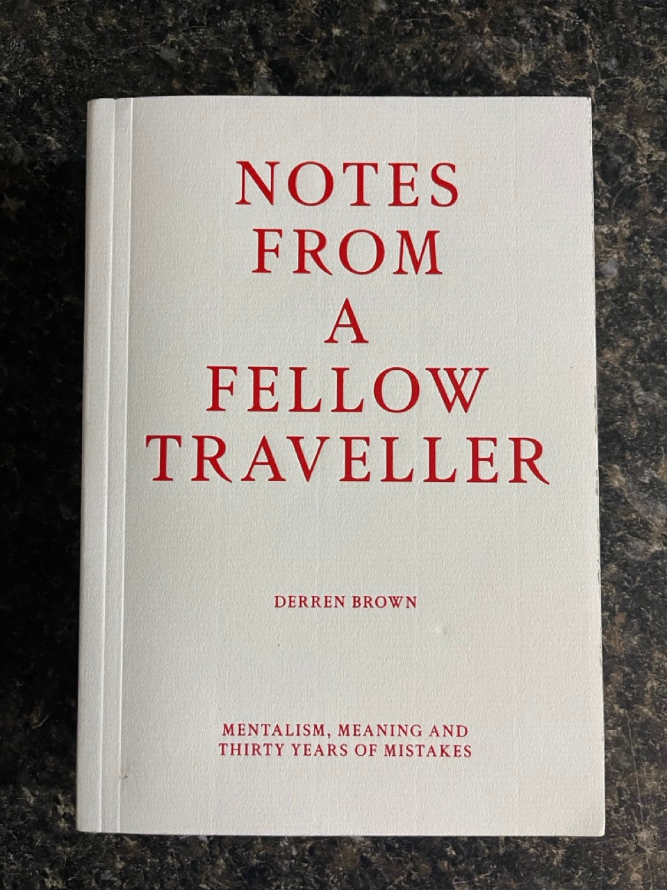 Notes From a Fellow Traveller - Derren Brown (softcover)