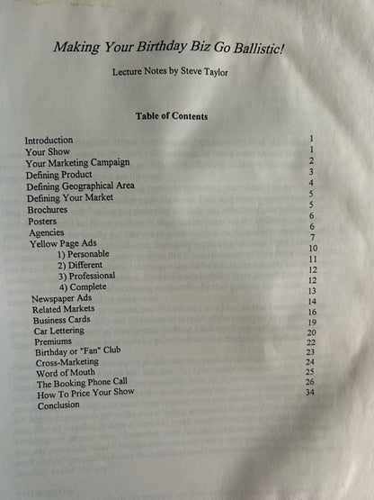 3 Sets of Lecture Notes - Steve Taylor