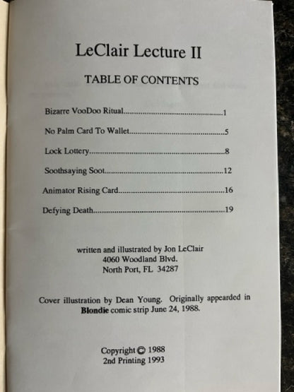 2 Jon LeClair booklets - Jon LeClair - SIGNED
