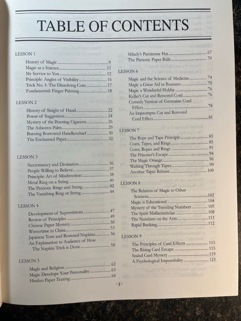 The Original Tarbell Lessons in Magic - Harlan Tarbell
