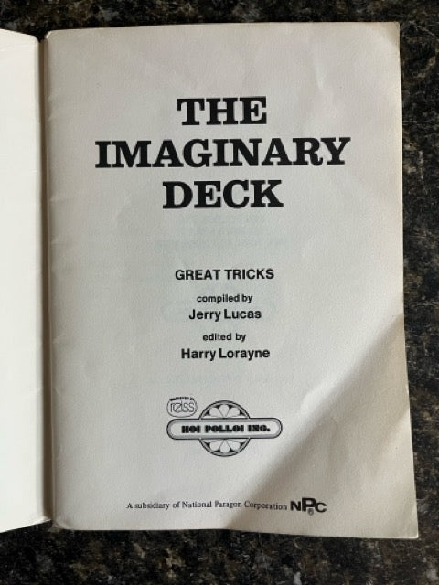 The Jerry Lucas Fifty greatest Card Tricks Booklet...featuring The Imaginary Deck