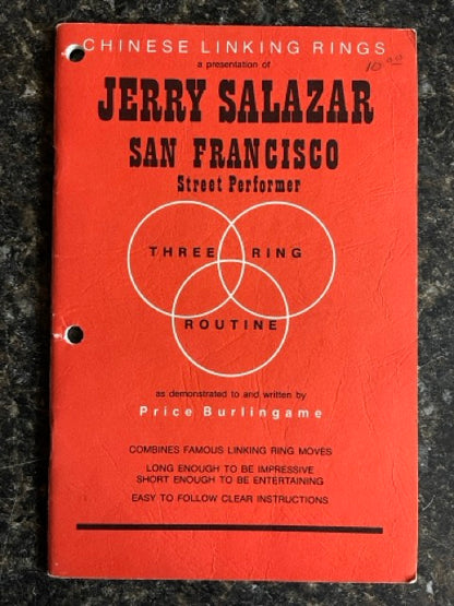 Jerry Salazar Three Ring Routine - Price Burlingame