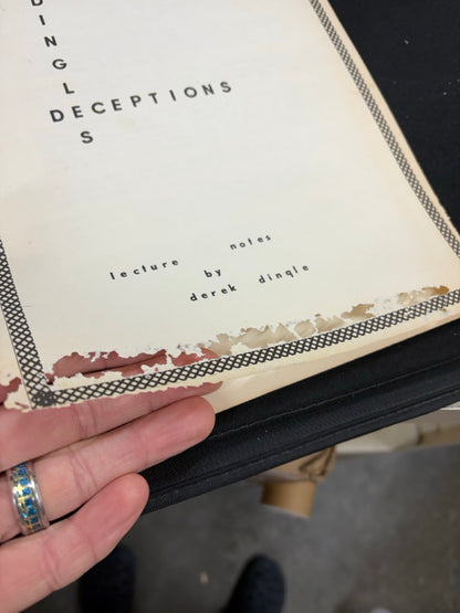 Dingle's Deceptions (lecture notes)