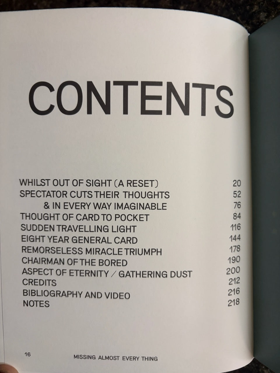 Missing Almost Every Thing  - Alex Hansford