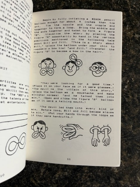 3 Ralph Dewey Gospel Balloon Booklets