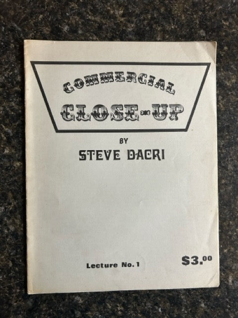 Commercial Close-Up - Steve Dacri