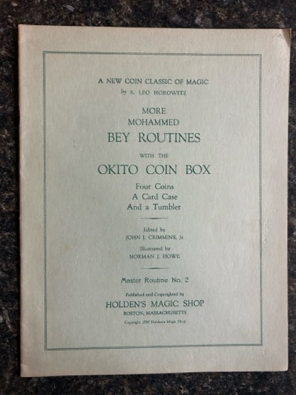 More Mohammed Bey Routines with the Okito Coin Box - S. Leo Horowitz