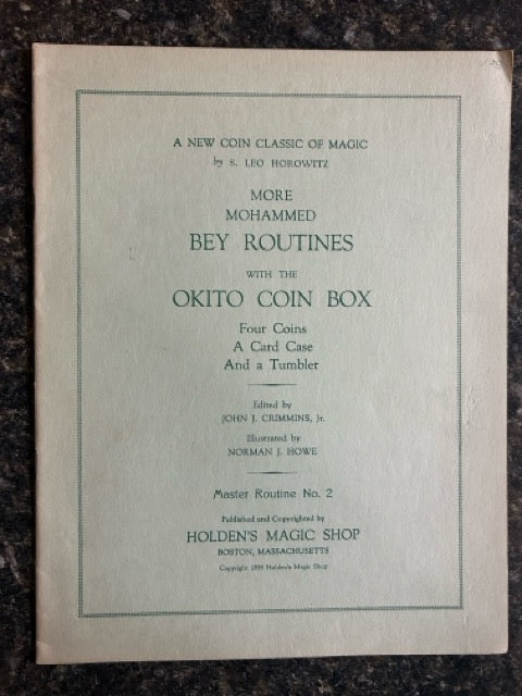 More Mohammed Bey Routines with the Okito Coin Box - S. Leo Horowitz