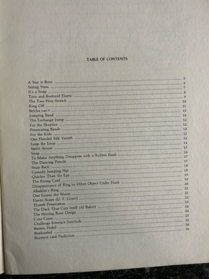 Elastrix: The Encyclopedia of Rubber Band Magic - Ed. Mishell & Abe Hurwitz