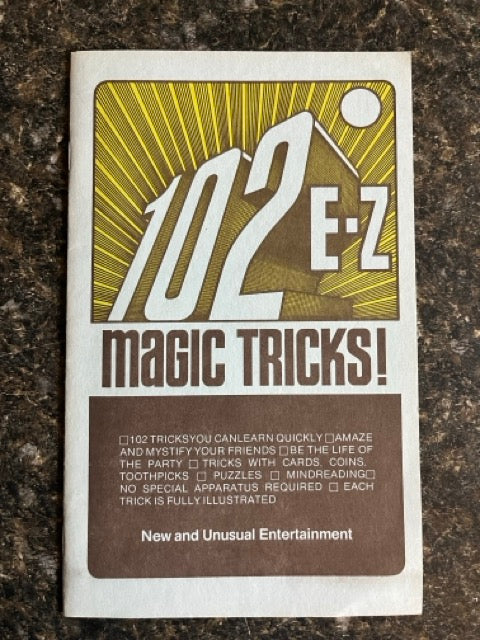 102 E-Z Magic Tricks - D. Robbins