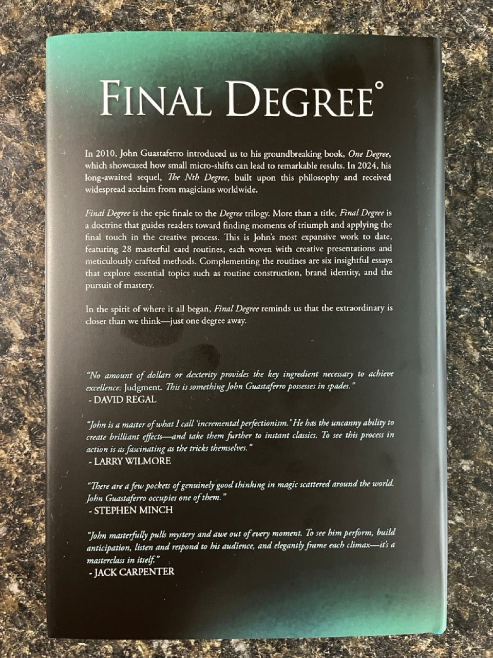 Final Degree - John Guastaferro