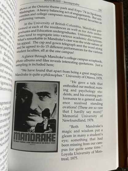 Mandrake Incomparable - Sheldon O'Connell - SIGNED