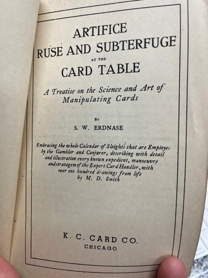 The Expert at the Card Table - S.W. Erdnase  - K.C. Card Co. edition