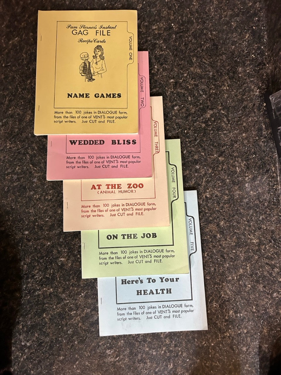 Pam Sterner's Instant Gag File Recipe Cards, Vols. 1-9 + additional book
