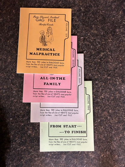 Pam Sterner's Instant Gag File Recipe Cards, Vols. 1-9 + additional book
