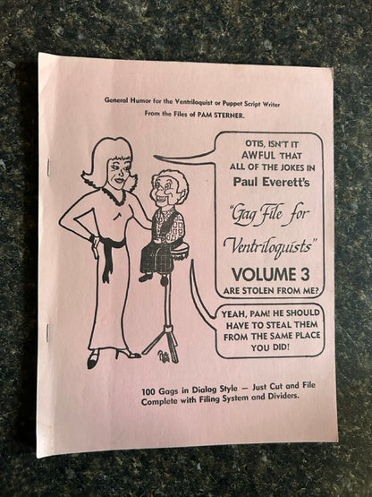 Pam Sterner's Instant Gag File Recipe Cards, Vols. 1-9 + additional book