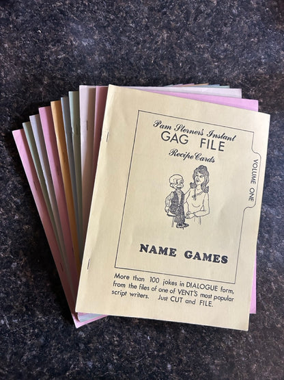 Pam Sterner's Instant Gag File Recipe Cards, Vols. 1-9 + additional book