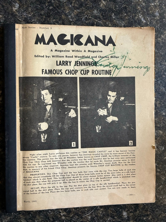 Larry Jennings' Famous Chop Cup Routine - SIGNED