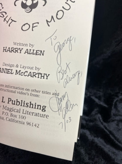 Sleight of Mouth - Harry Allen - 1st Edition - SIGNED (LIKE NEW)