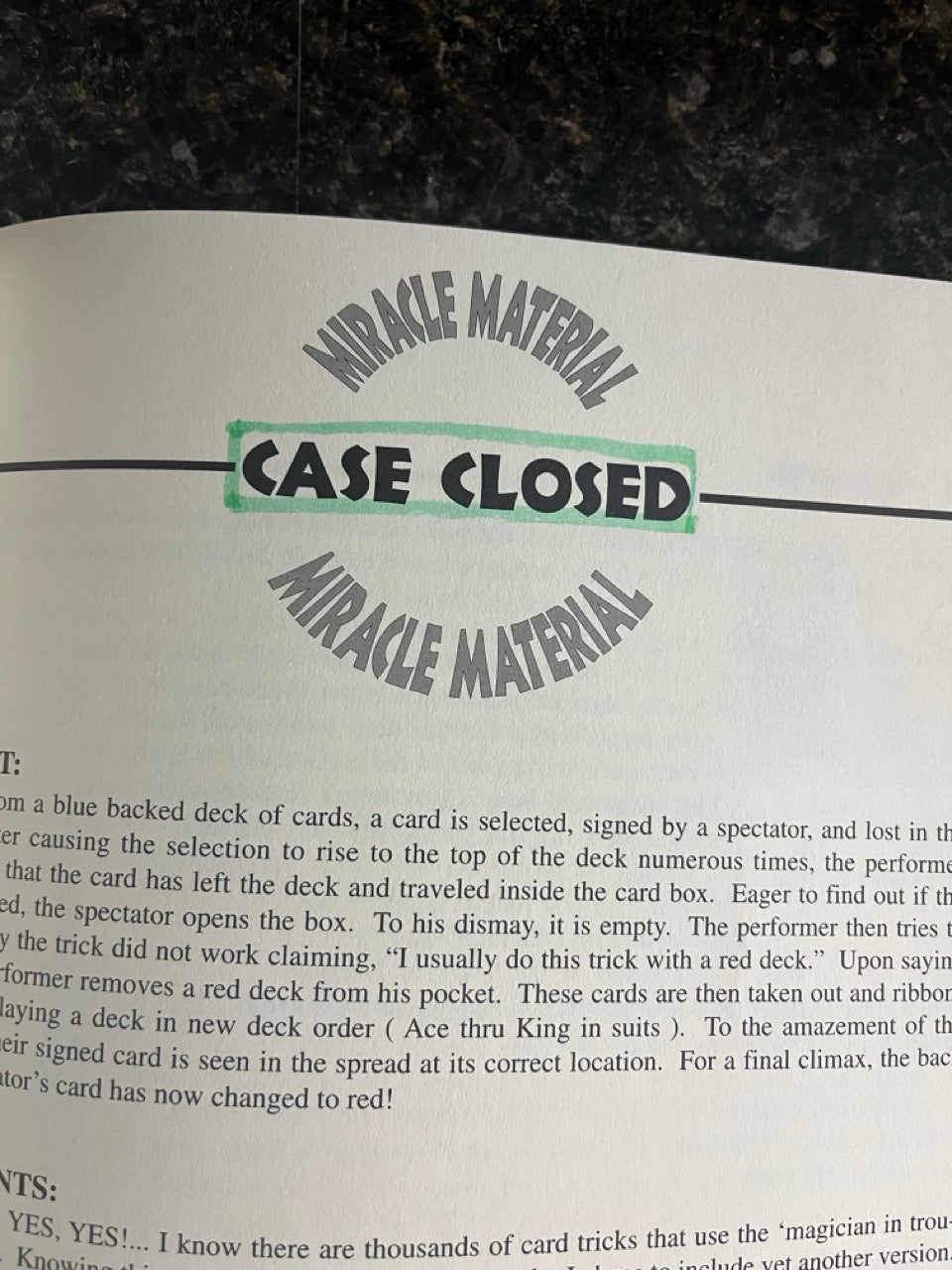 Miracle Material - Michael Kaminskas