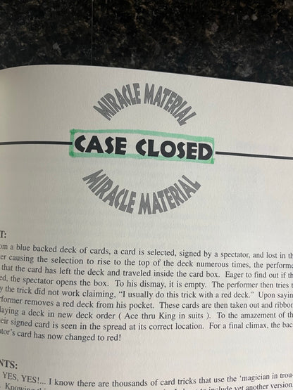 Miracle Material - Michael Kaminskas