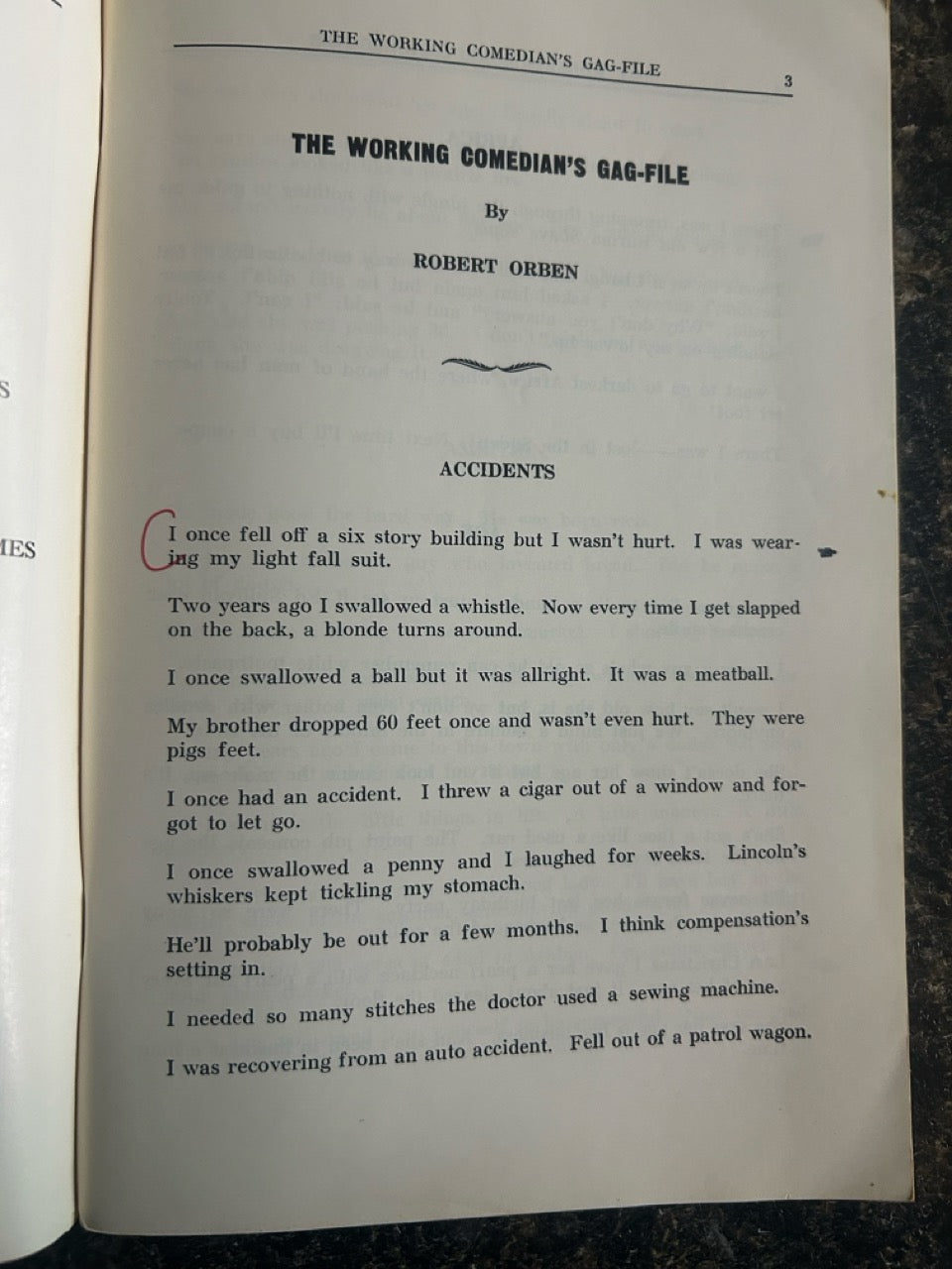 The Working Comedian's Gag File - Robert Orben
