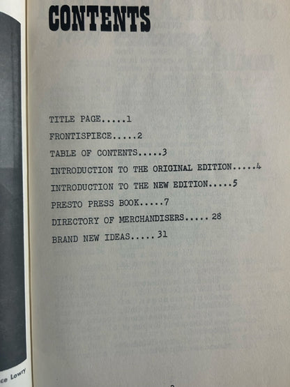 Tommy Windsor's Presto Press Book