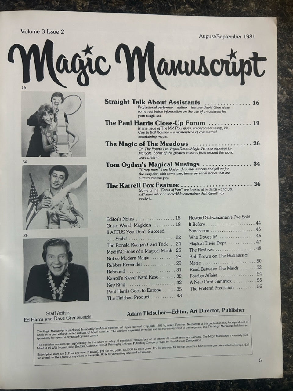 Magic Manuscript (Karrell Fox cover) - 1981