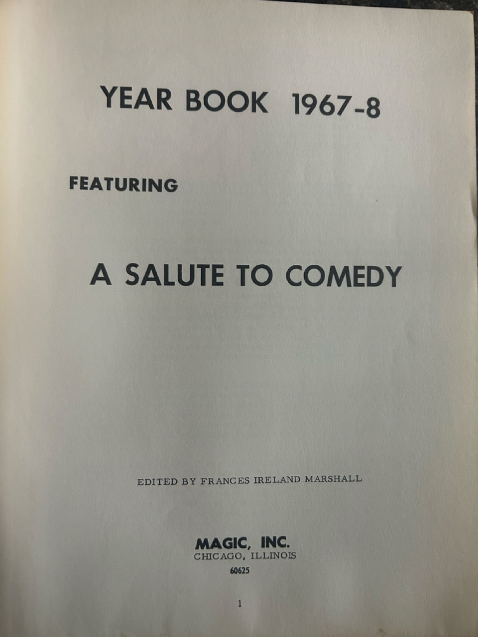 Ireland's 1967/68 Yearbook - Laurie Ireland