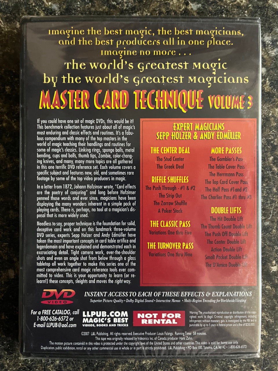 TWGM: The Secrets of Master Card Technique, Vol.3 - DVD