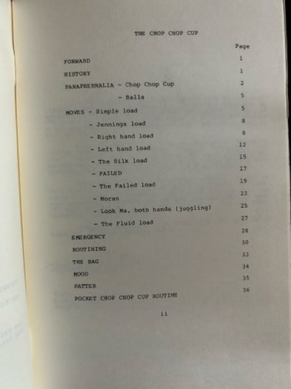 The "How to" Book Of The Chop Cup - Merlyn T. Shute