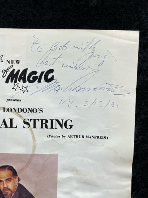 New Stars of Magic: Max Londono's Eternal String - Karl Fulves - SIGNED