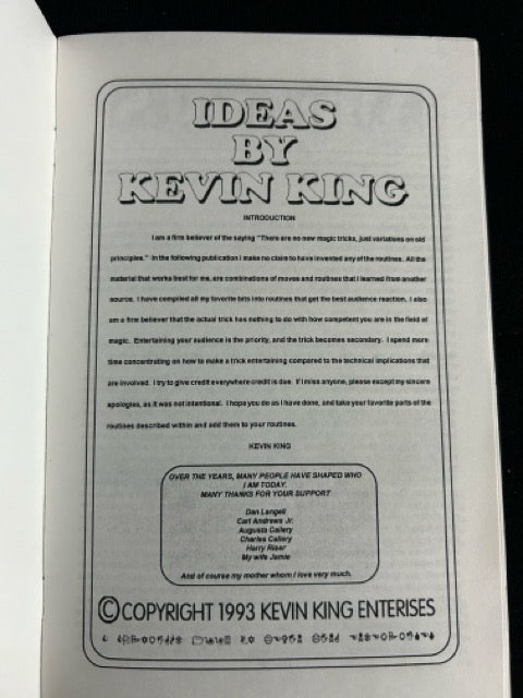 Ideas - Kevin King