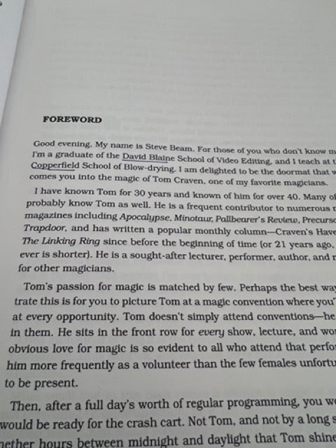 My (Almost) 50 Years in Magic - Tom Craven