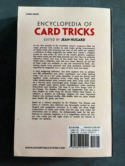 Encyclopedia of Card Tricks - Jean Hugard (2019 Dover edition)