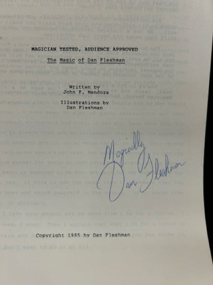 Magician Tested Audience Approved - John Mendoza - SIGNED