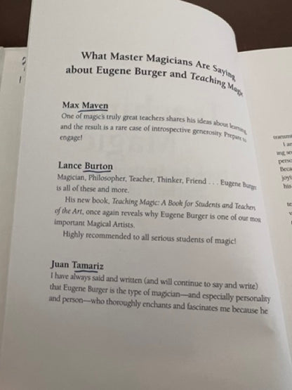 Teaching Magic  - Eugene Burger & Lawrence Hass