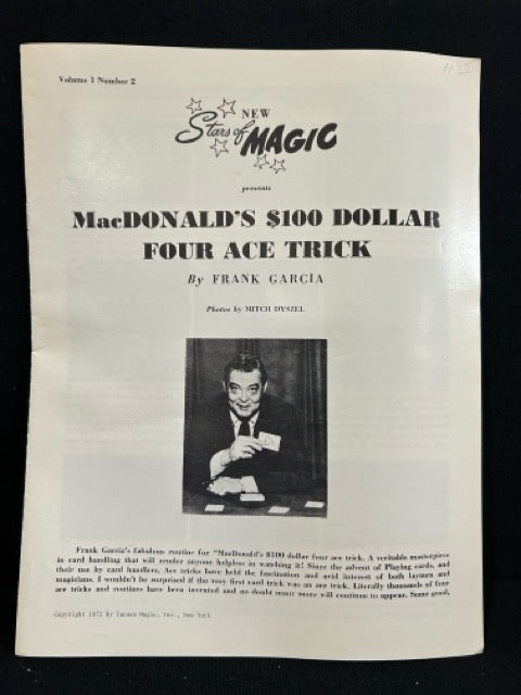 MacDonald's $100 Four Ace Trick - Frank Garcia