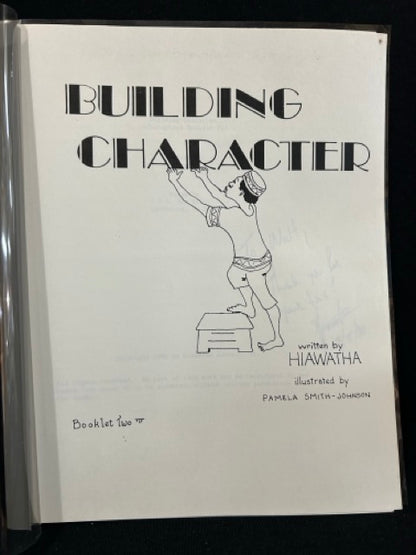 Characters/ Building Character - Hiawatha - SIGNED